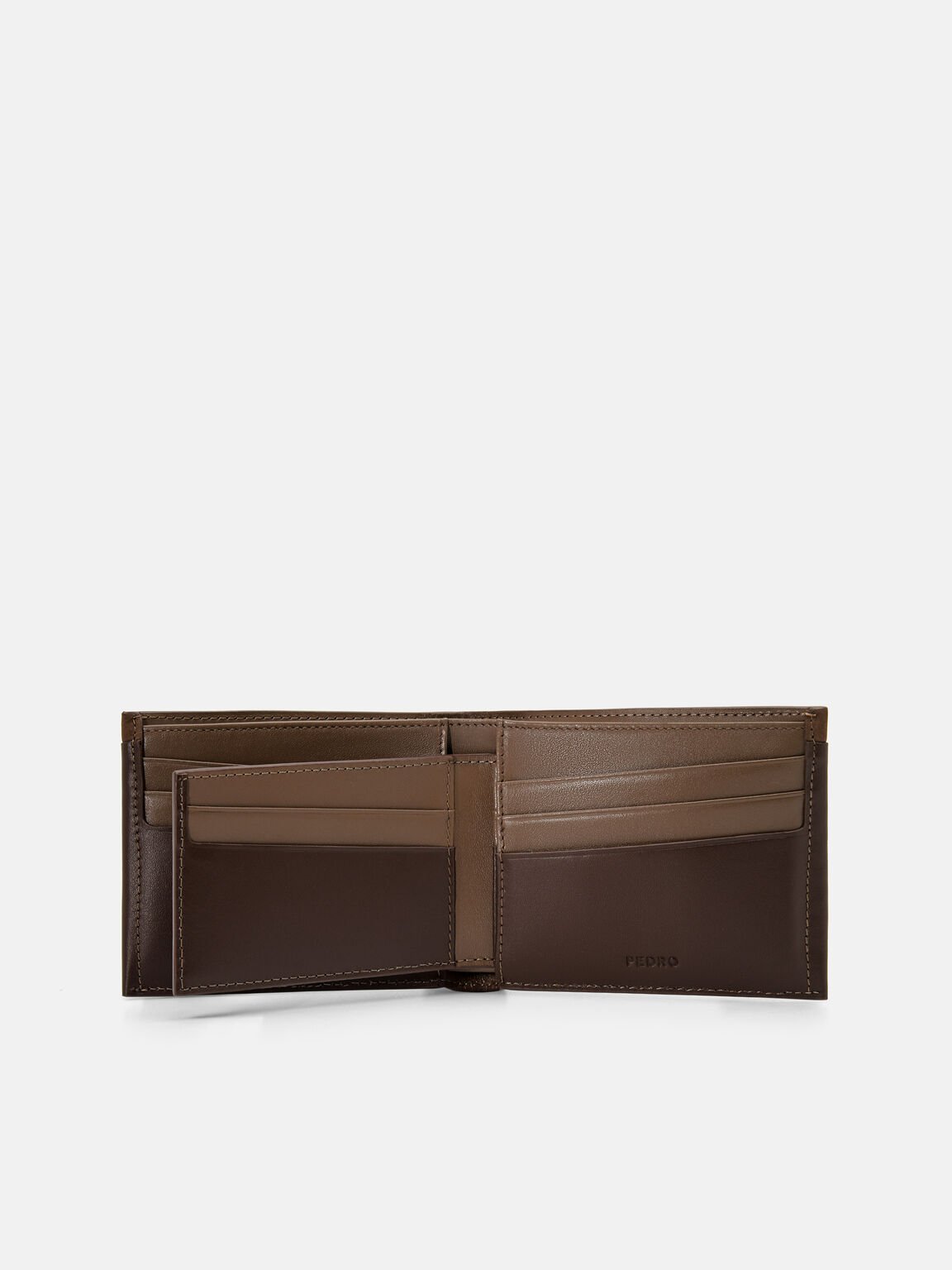 Nubuck Leather Bi-Fold Wallet with Insert, 