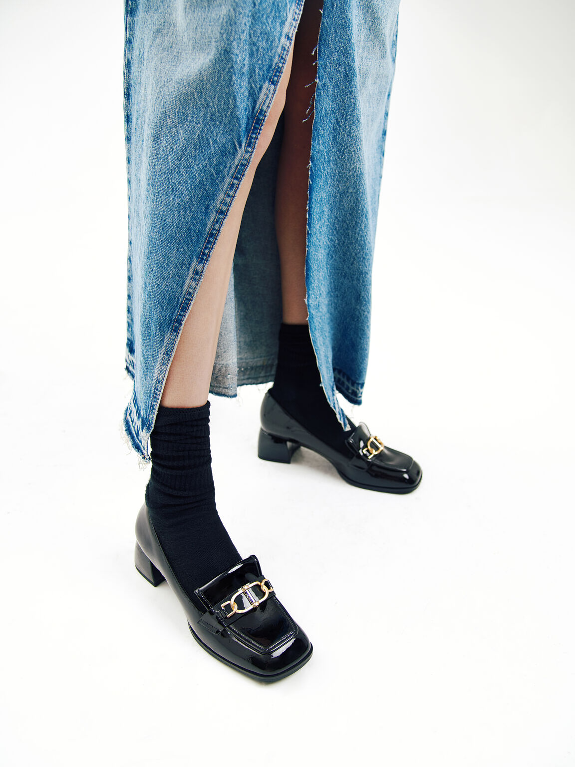 Jean Leather Heels, 