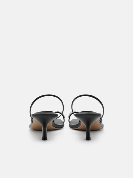 Lia Leather Heel Sandals, , hi-res