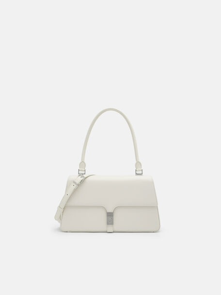 PEDRO Studio Farida Leather Handbag, Chalk, hi-res