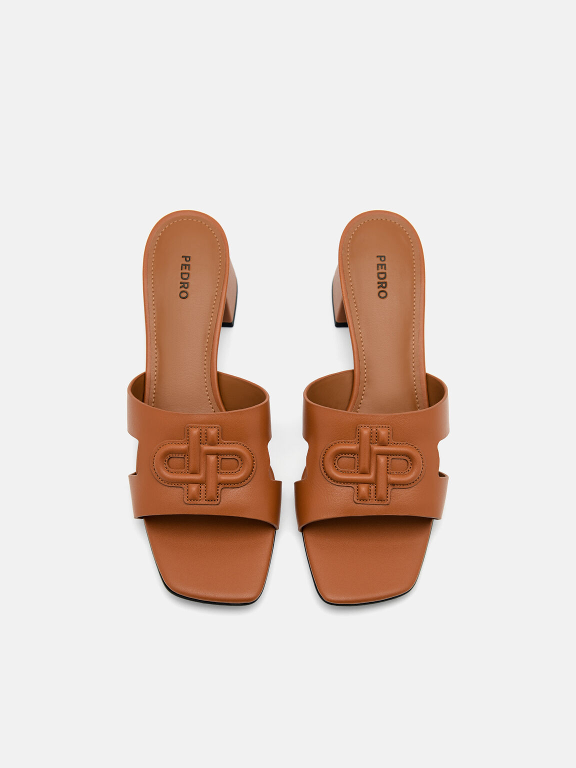 PEDRO Icon Leather Heel Sandals, 