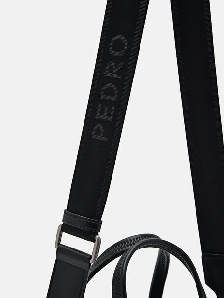 PEDRO Icon Leather Heel Sandals, Black