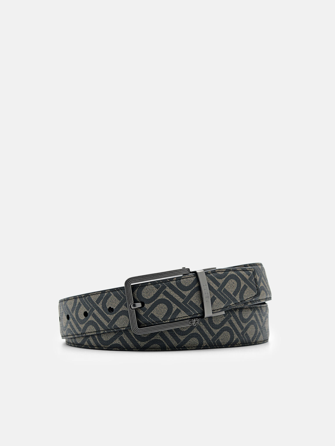 PEDRO Icon Ikat Pinggang Kulit Reversible Pin, Black