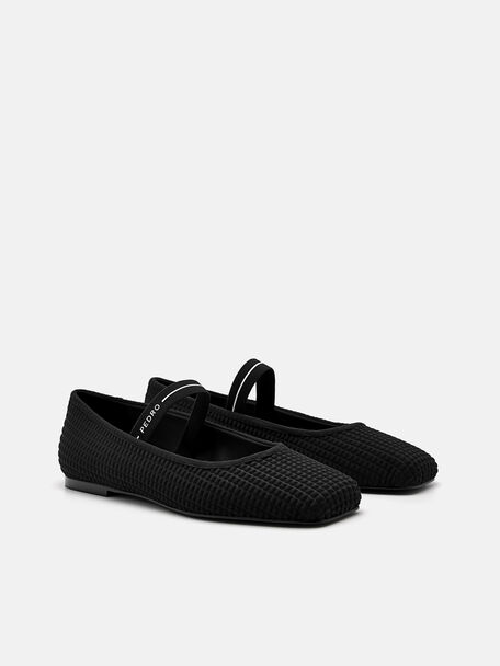 PEDRO Icon Leather Heel Sandals, Black