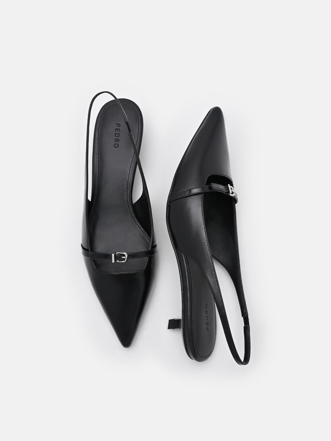 Sepatu Hak Tinggi Slingback Kulit Maggie, , hi-res