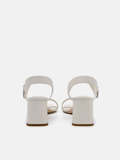 Sienna Leather Heel Sandals, , hi-res