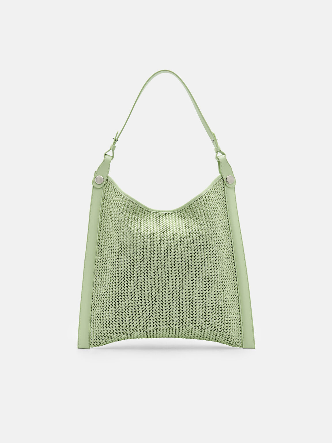 Tas Bahu Raffia Oversized PEDRO Icon, , hi-res