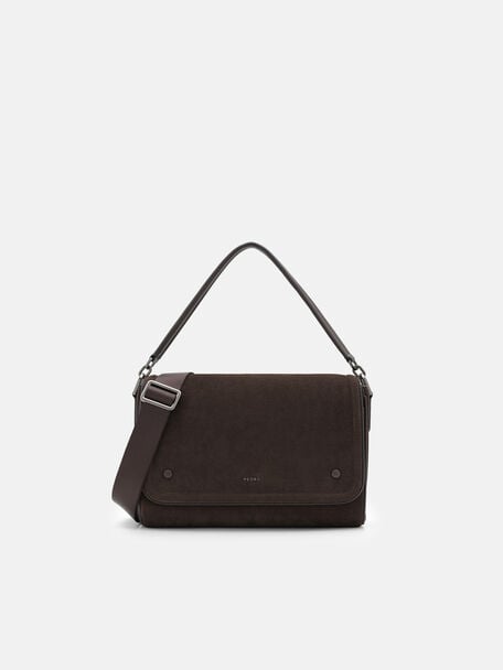 Patrice Leather Messenger Bag, 