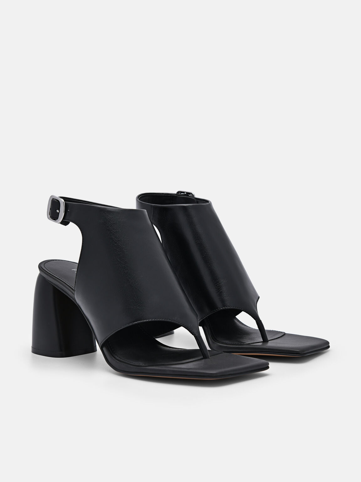 Sandal Tumit Kulit Este, 