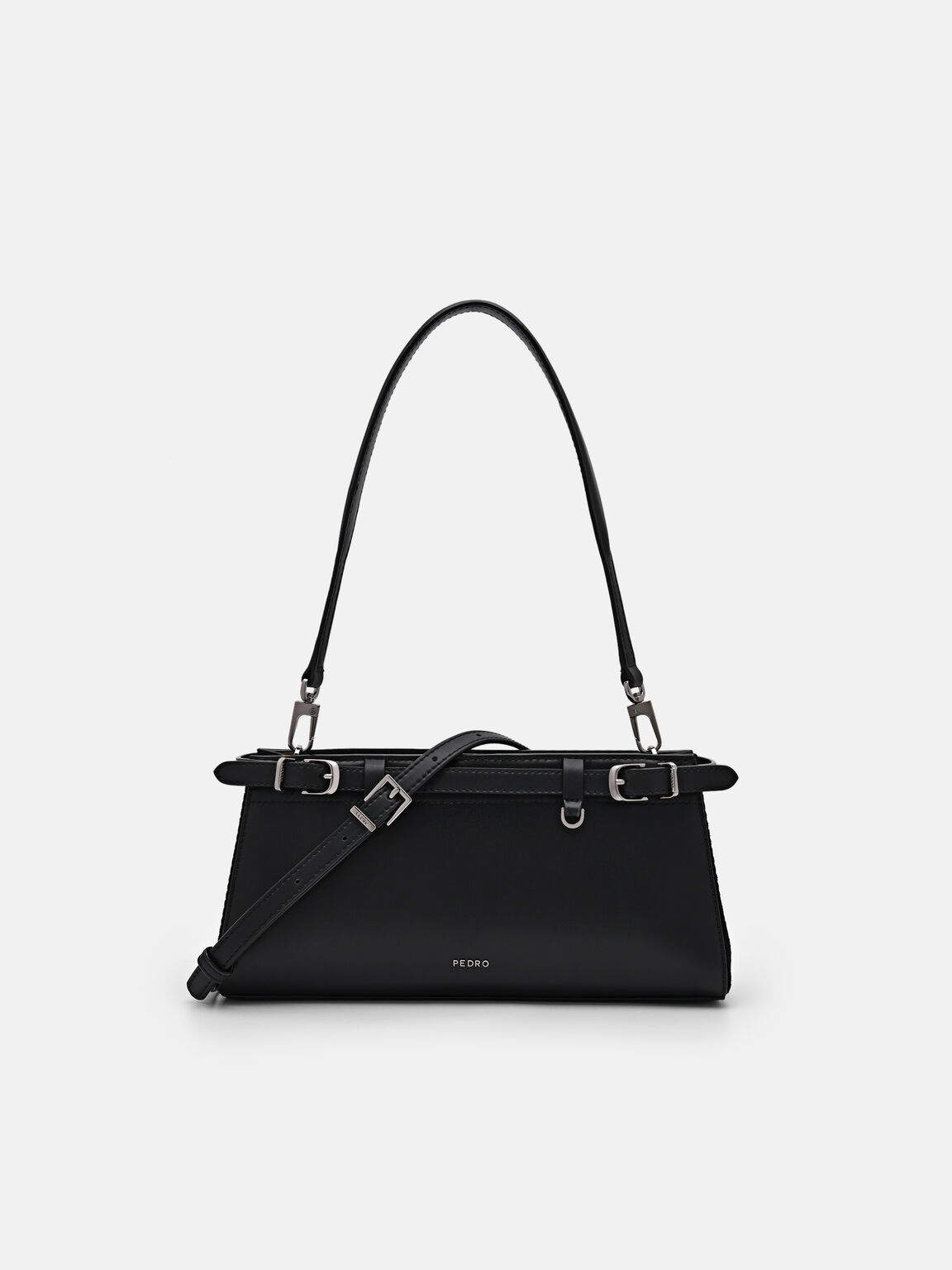 PEDRO Studio Phoebe Leather Shoulder Bag, Black, hi-res