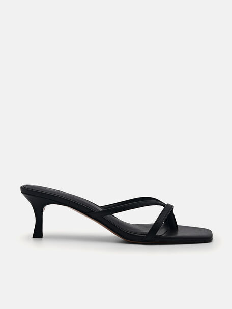 Corrin Heel Sandals, Black, hi-res