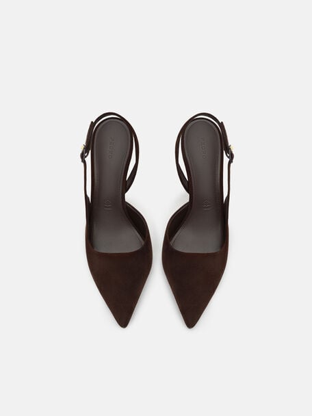 Isla Suede Slingback Heel Pumps, , hi-res