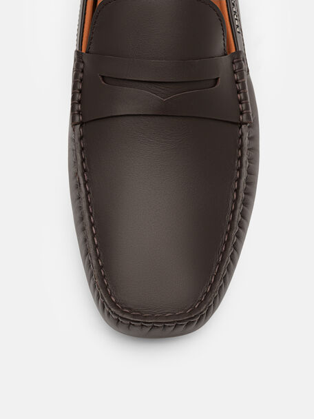 PEDRO Icon Leather Heel Sandals, Black