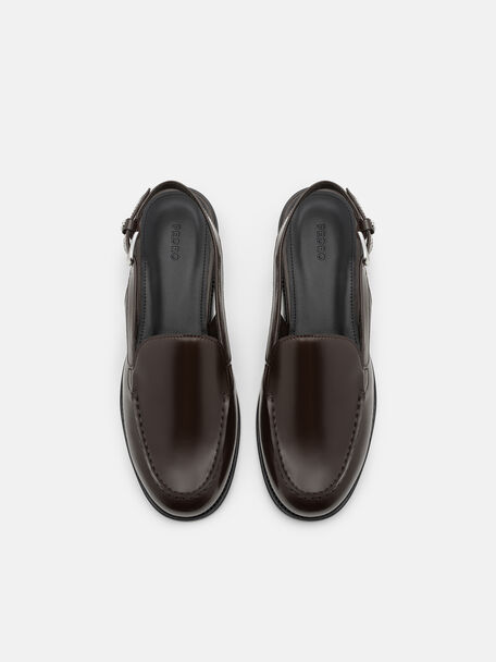 Remy Leather Backstrap Mules, 