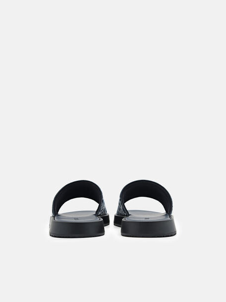 PEDRO Icon Leather Heel Sandals, Black