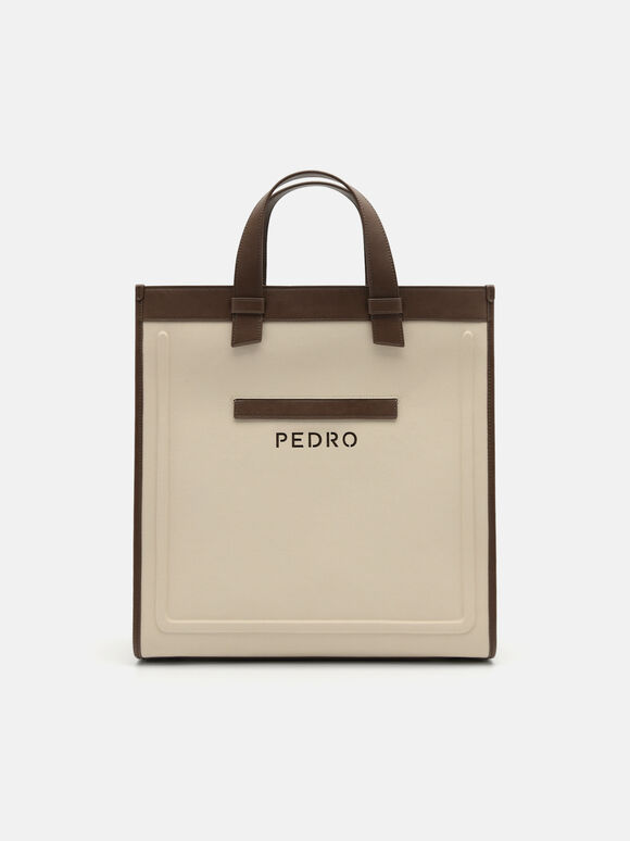 Rory Tote Bag, Taupe, hi-res