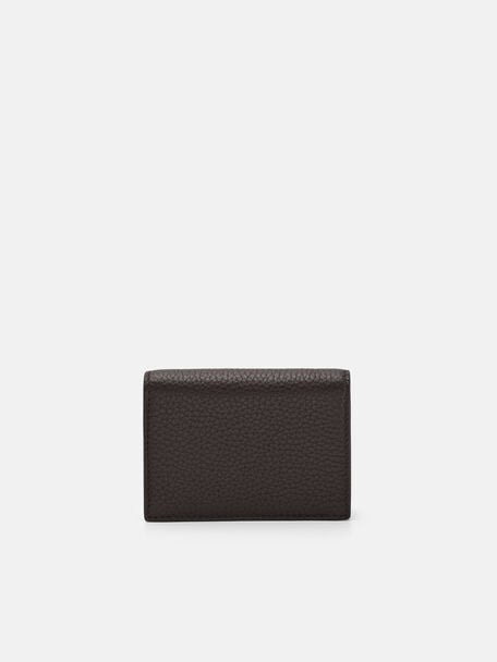 Tumbled Leather Bi-Fold Card Holder, 