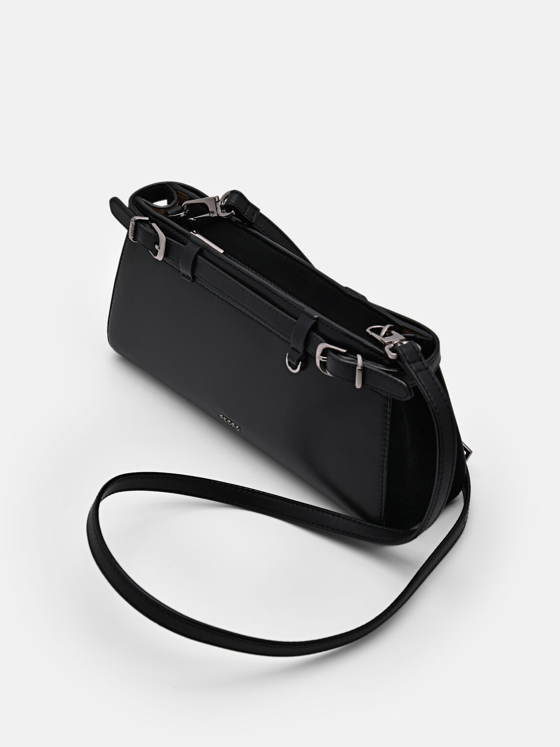 PEDRO Studio Phoebe Leather Shoulder Bag, Black