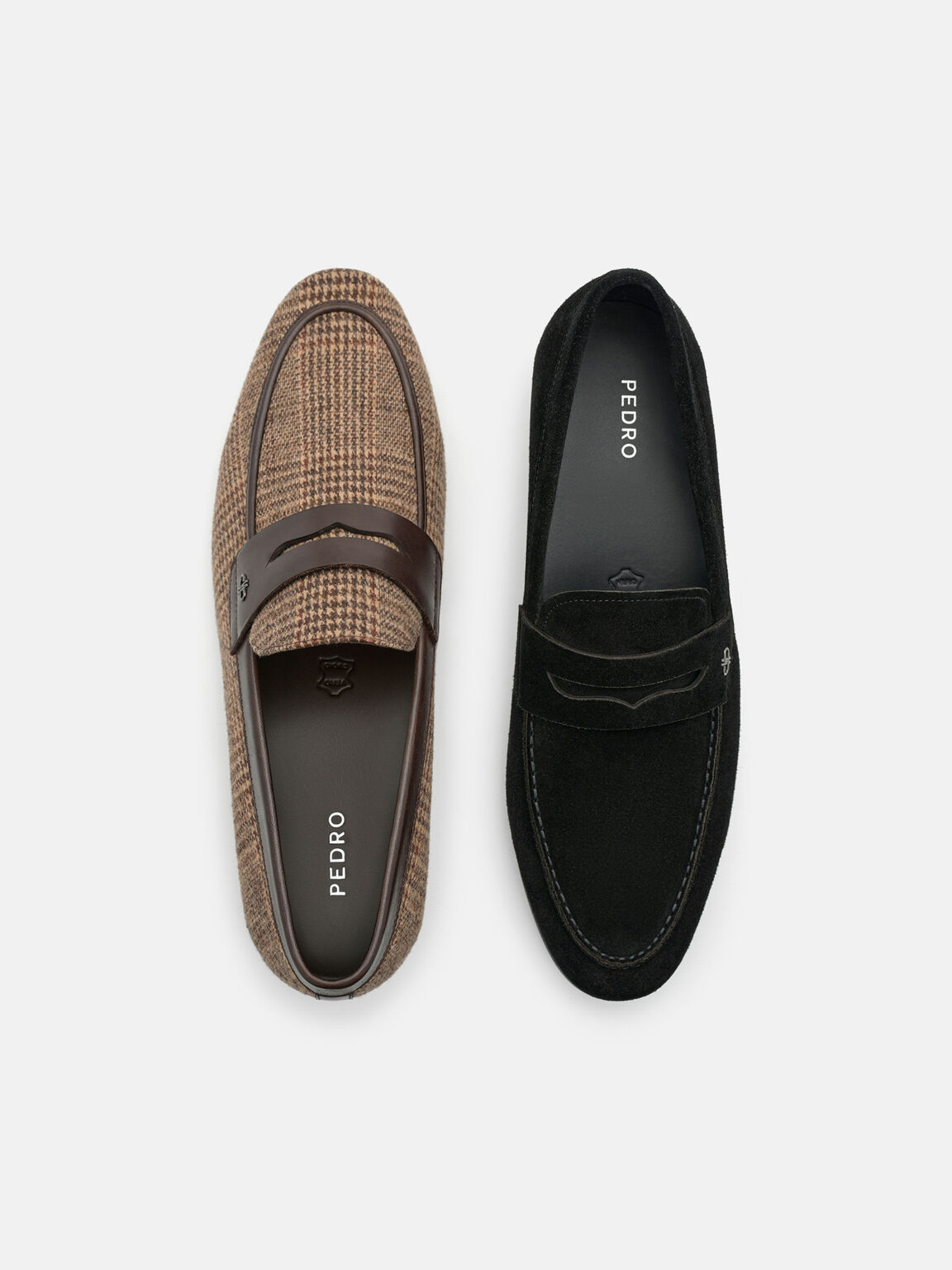 Suede Penny Loafers, , hi-res
