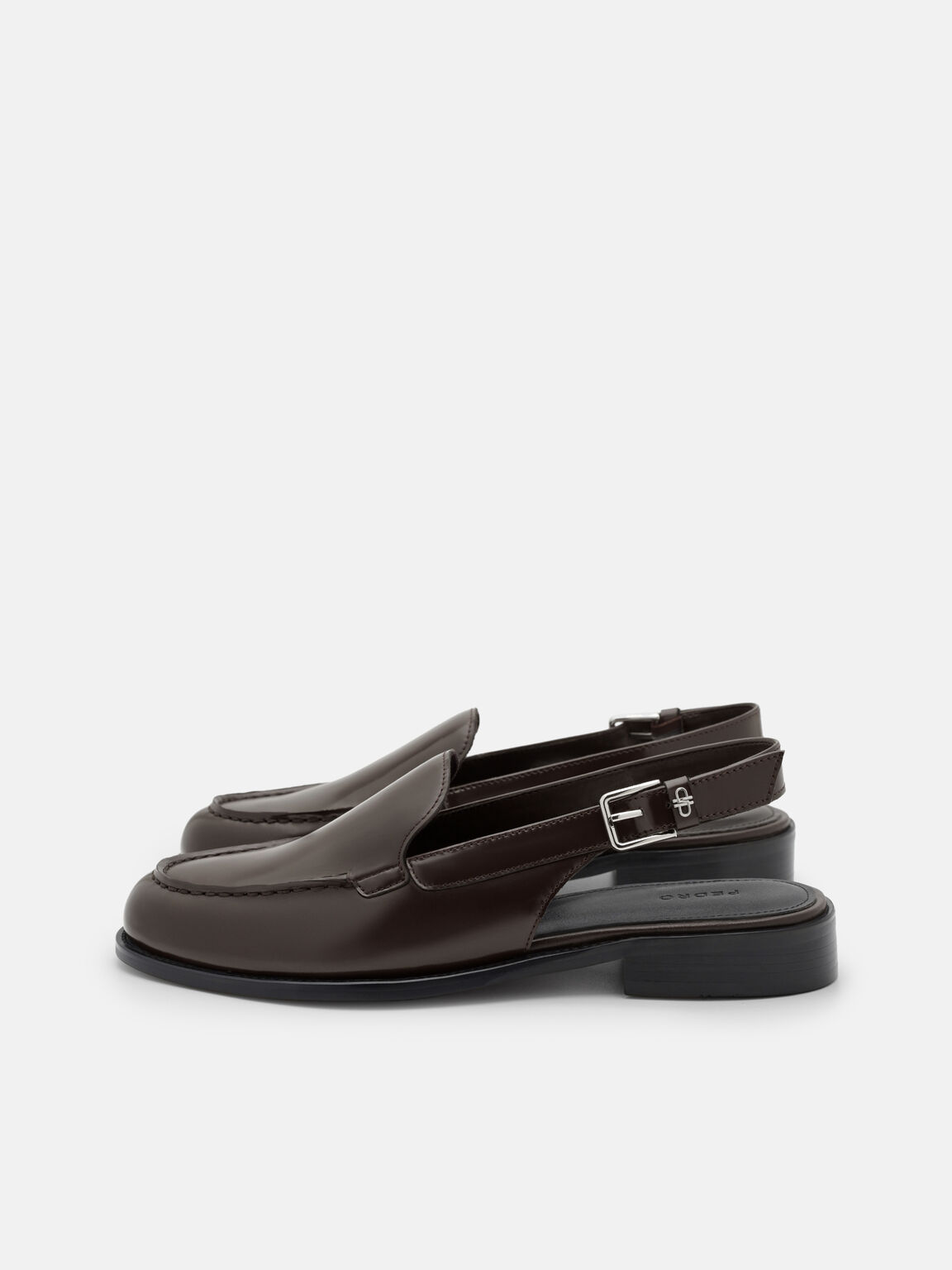 Remy Leather Backstrap Mules, 