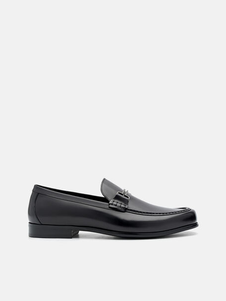 PEDRO Icon Leather Heel Sandals, Black