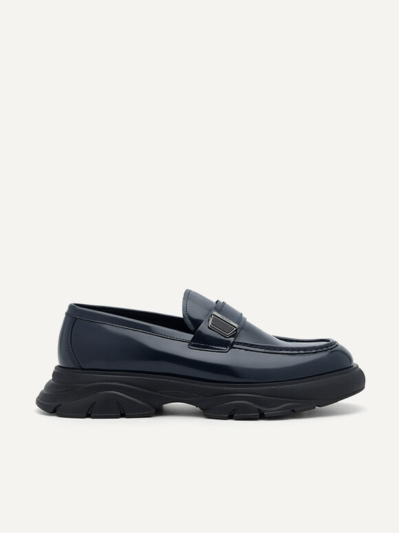 Hybrix Leather Loafers, 