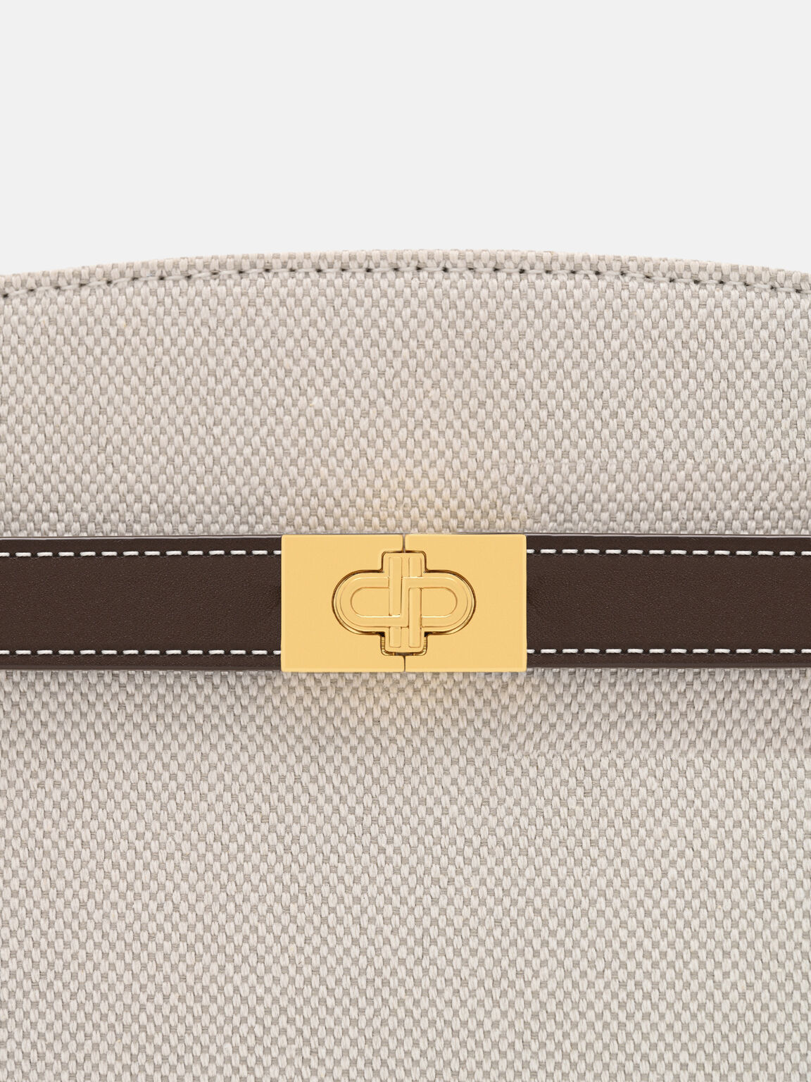 Tas Tangan Kulit dengan Sabuk, 