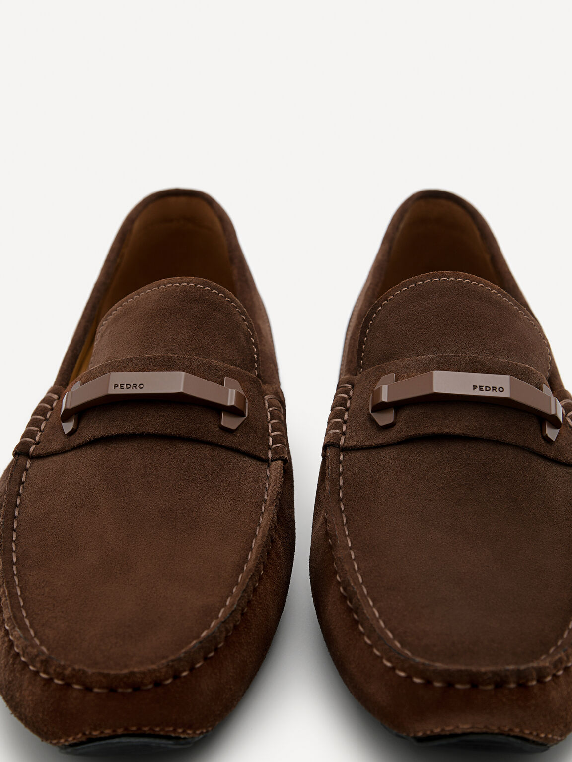 Sepatu Mengemudi Perangkat Keras Kulit, , hi-res