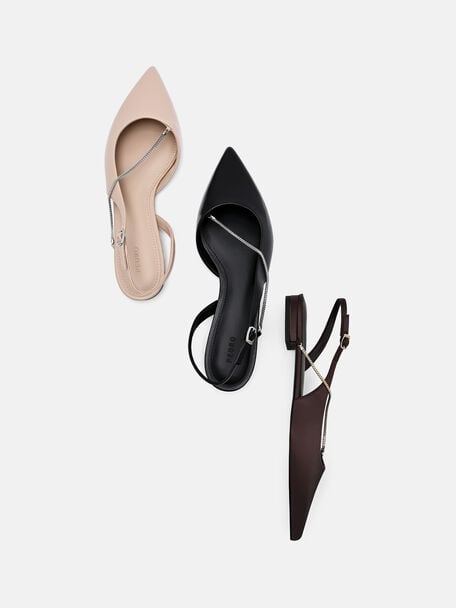 Marland Flat Ballerina Kulit, 