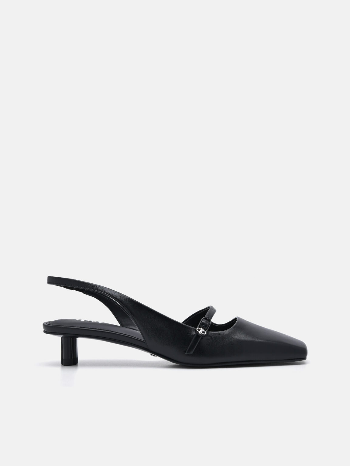 PEDRO Icon Pumps Hak Kulit, Black