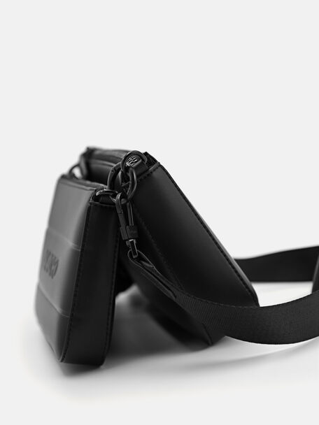 PEDRO Icon Leather Heel Sandals, Black