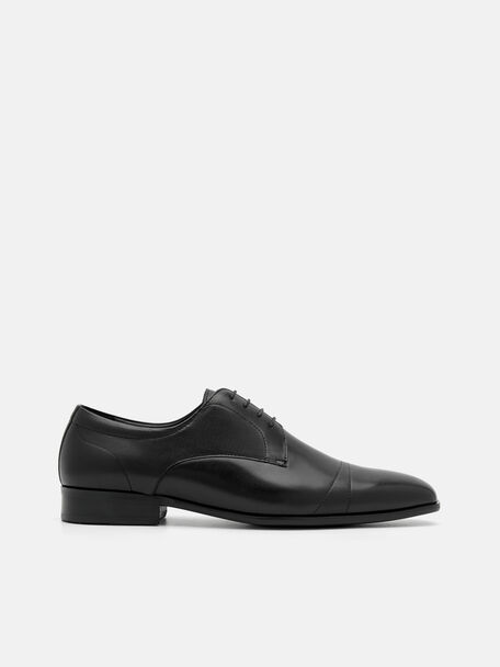 Leather Derby Shoes, , hi-res