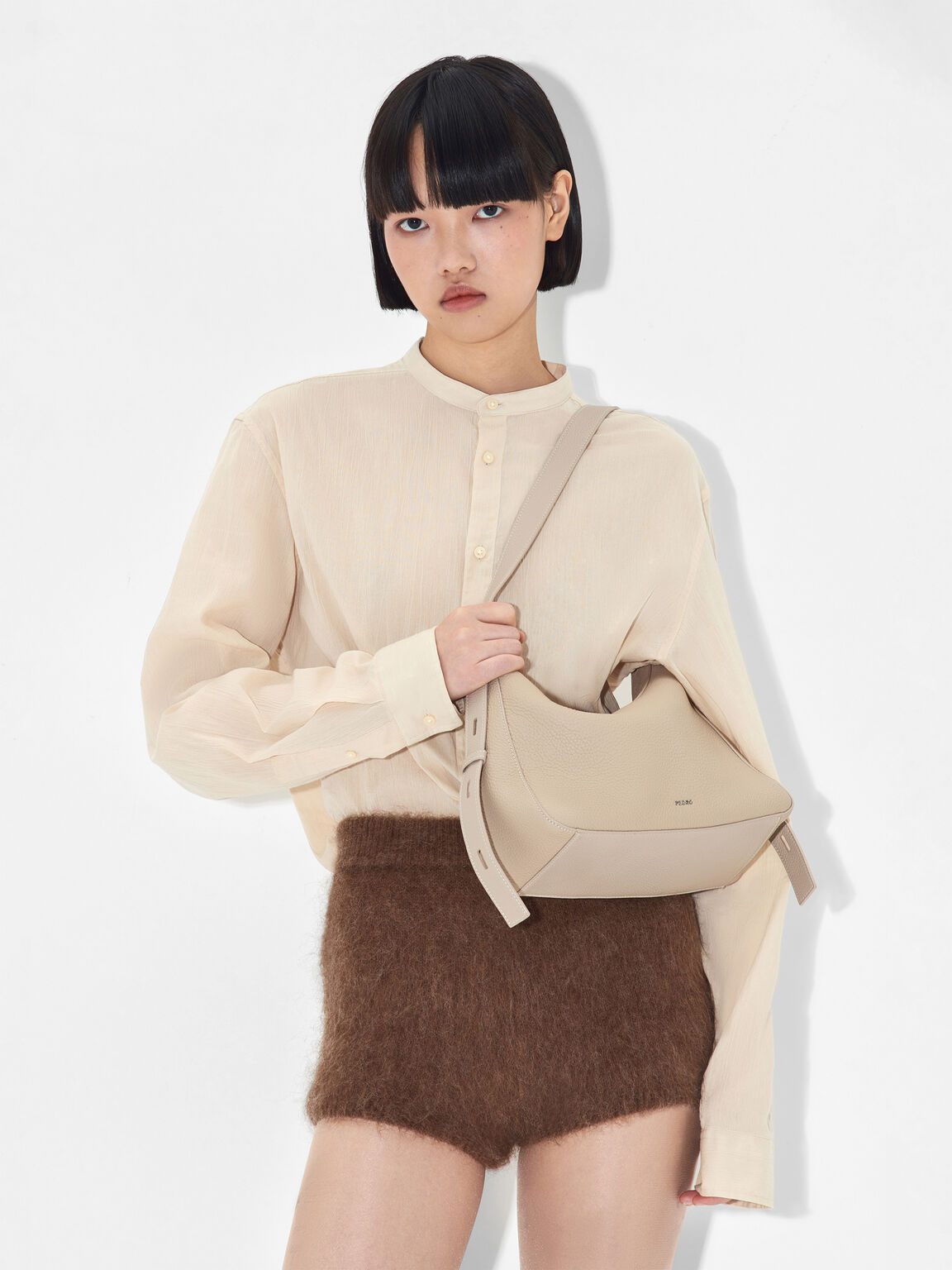 Demi Leather Shoulder Bag, 