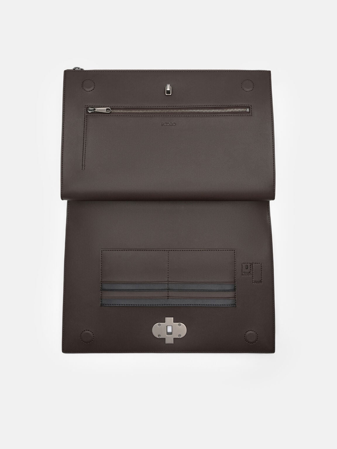 Saffiano Leather Portfolio Bag, 