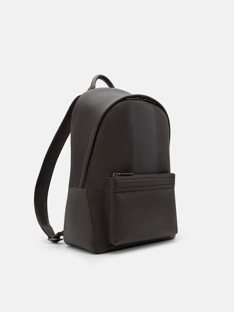 James Tumbled Leather Backpack, , hi-res