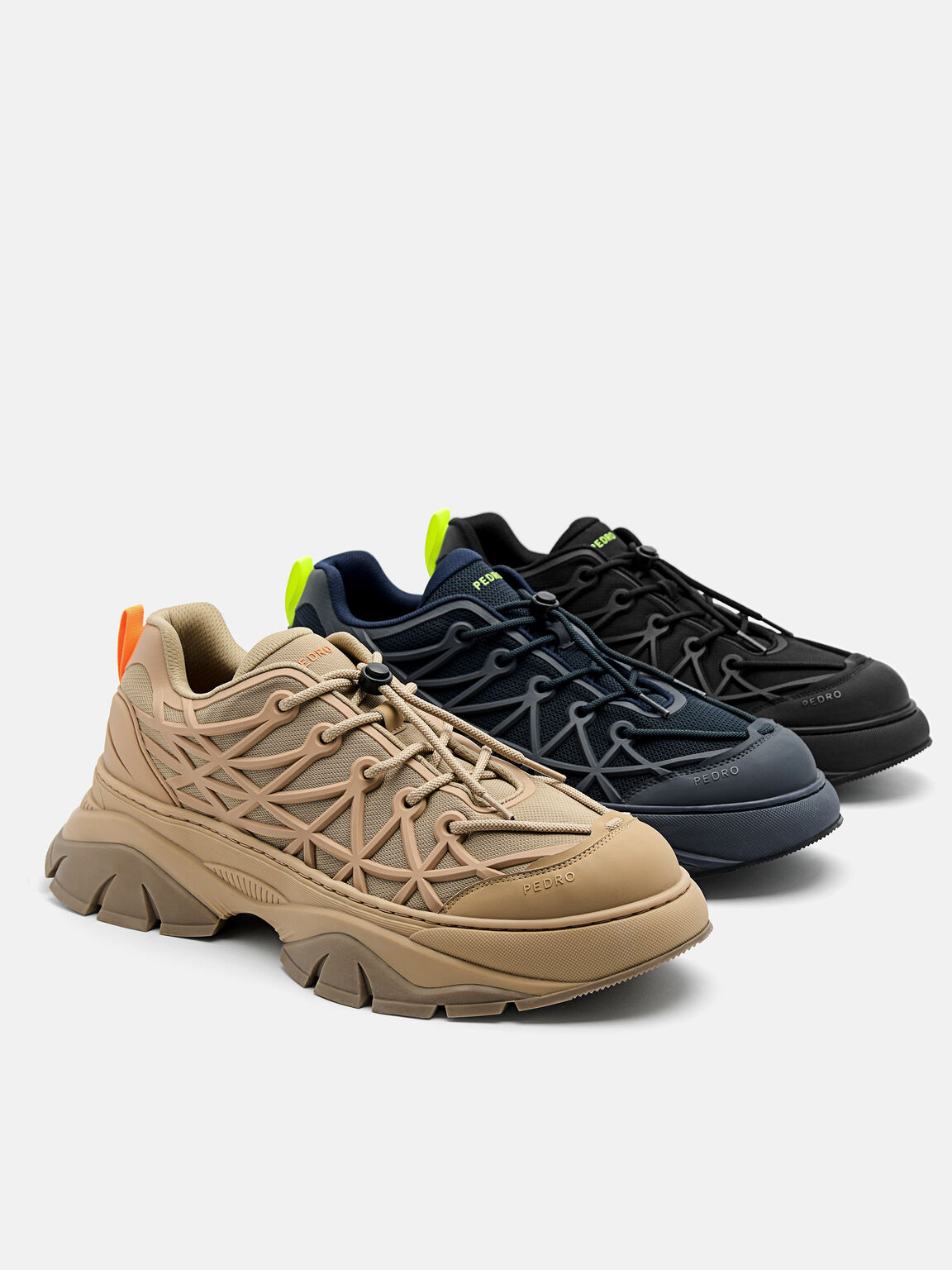 Hybrix Mesh Sneakers, Black