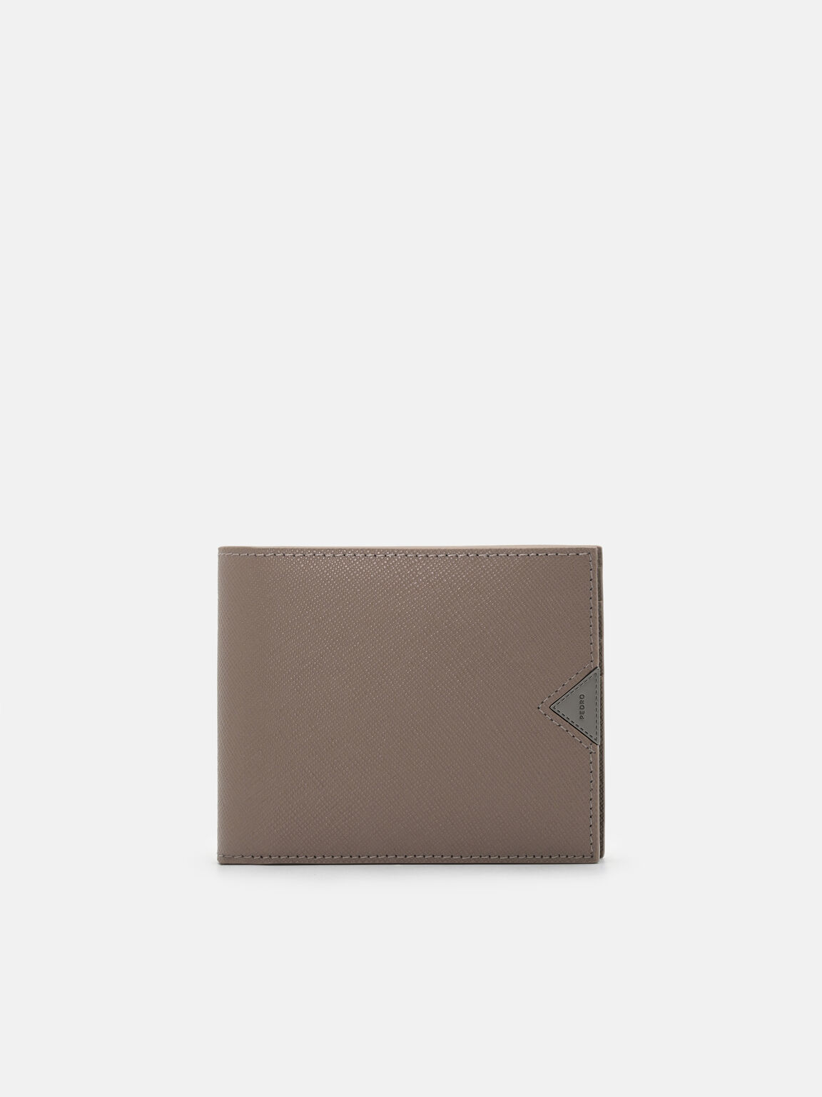 Saffiano Leather Bi-Fold Flip Wallet, , hi-res