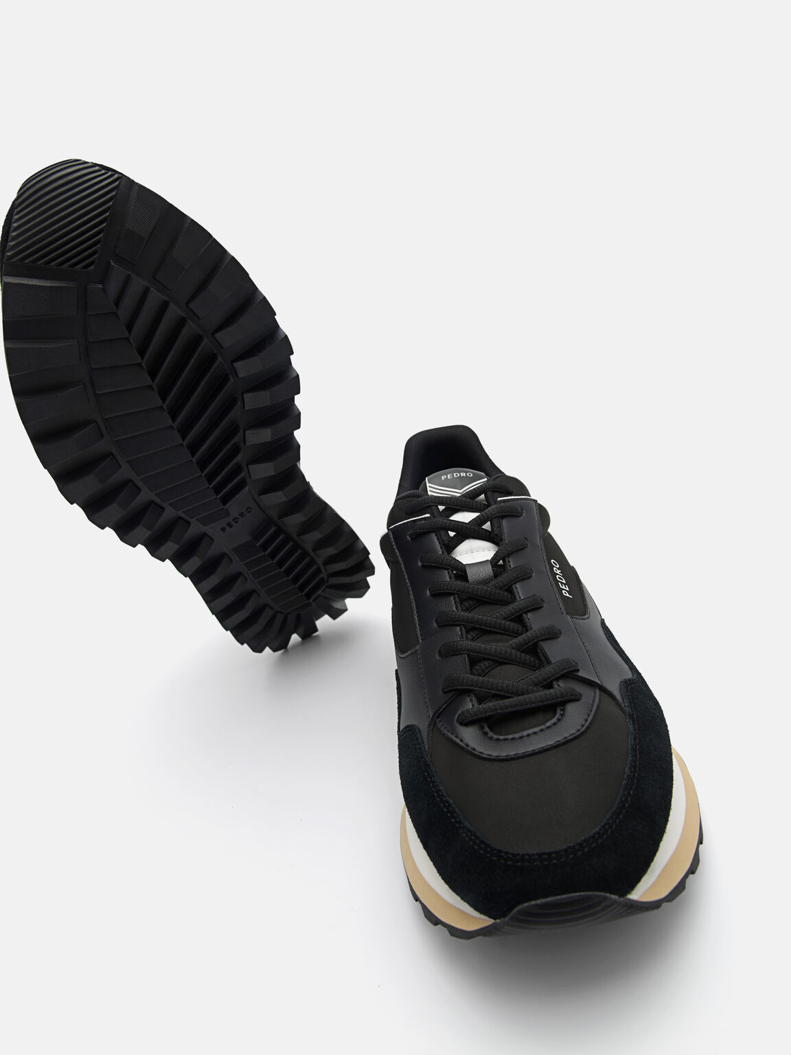 Men's Stream Suede Sneakers, Black