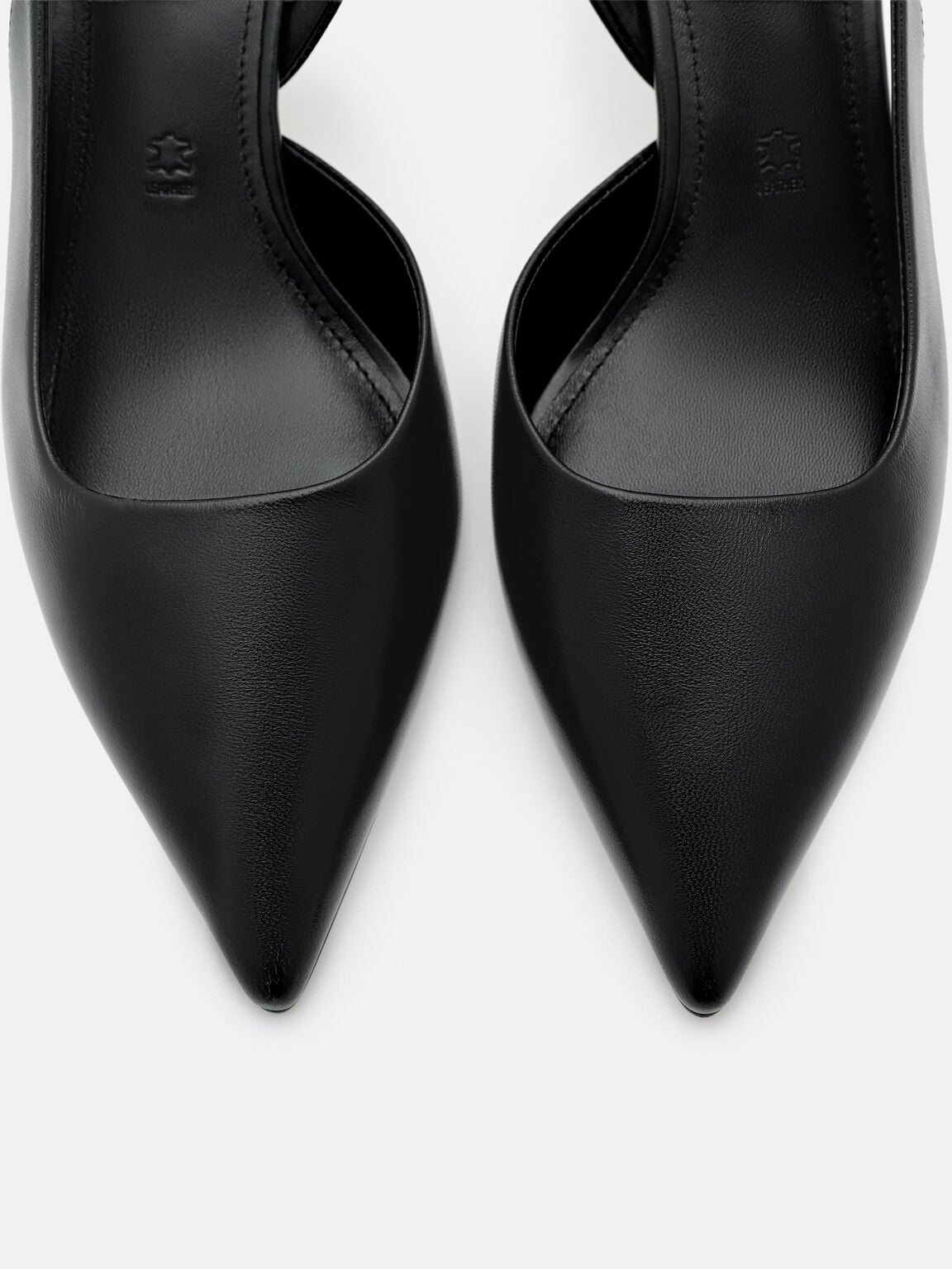 Isla Leather Slingback Heel Pumps, , hi-res