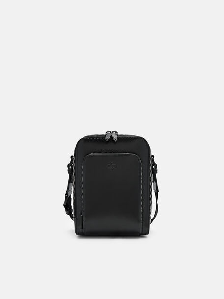 PEDRO Icon Leather Sling Bag, Black, hi-res