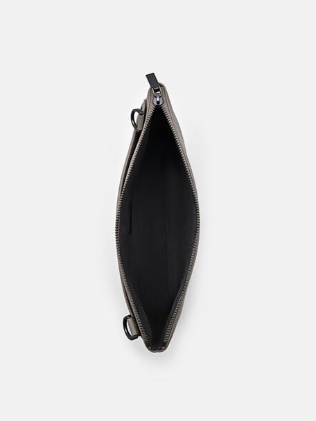 PEDRO Icon Leather Heel Sandals, Black