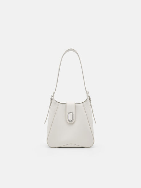 Tas Hobo Kulit PEDRO Studio Rift, Chalk