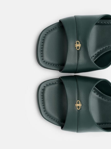 Ingrid Leather Heel Sandals, , hi-res