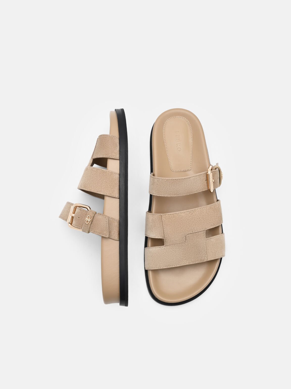 Iza Suede Sandals, , hi-res