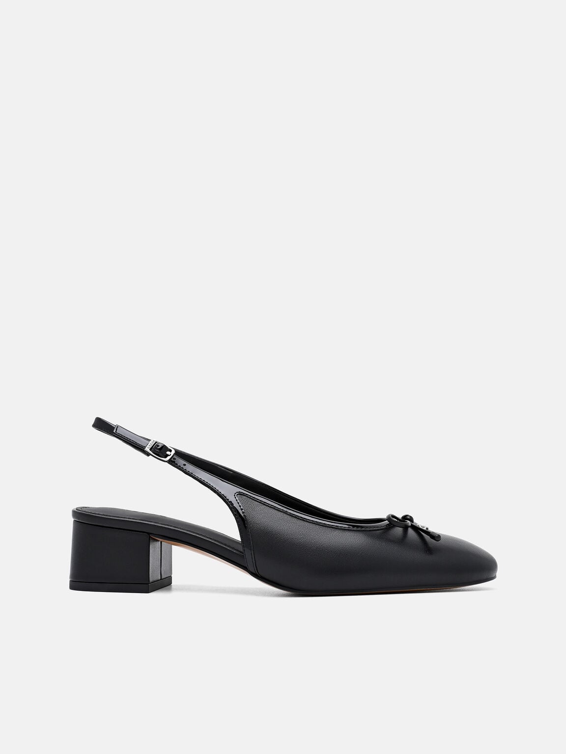 Sepatu Pumps Mary Jane Kulit Anna, 