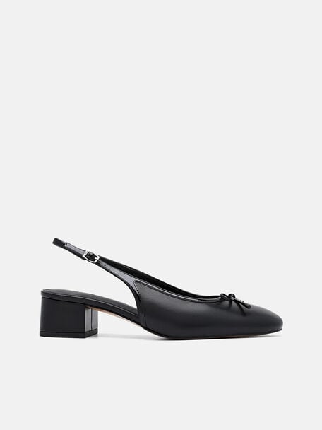 Sepatu Pumps Mary Jane Kulit Anna, 