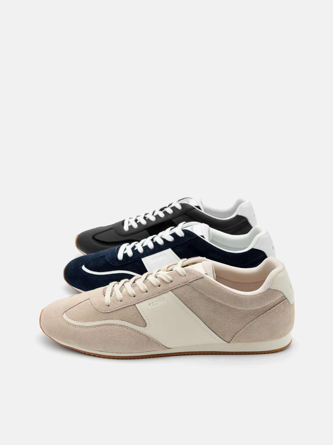 Lewis Suede Sneakers, Black