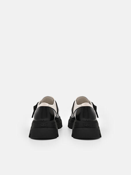 PEDRO Icon Leather Heel Sandals, Black