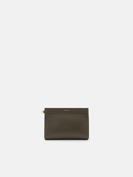 Mini Leather Zip Pouch, , hi-res