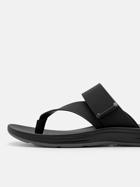 PEDRO Icon Leather Heel Sandals, Black